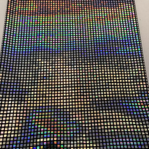 85% polyester 10% kim loại 5% spandex Holographic long lanh Vuông Sáng bóng <span class=keywords><strong>Sequins</strong></span> đan phản quang mê hoặc lurex đám cưới chàng trai cô gái - Product Image 3