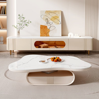 Ensemble de table basse de meuble TV MDF 200*40*40cm en forme de nuage avec certificat CE pour salon salon