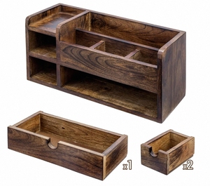 Sinh Thái Thân Thiện Đa Mục Đích Bằng Gỗ Văn Phòng Tập Tin Giá Văn Phòng Phẩm Bút Chủ Ngăn Kéo Bảng Bàn Tổ Chức Cho Văn Phòng - Product Image 4