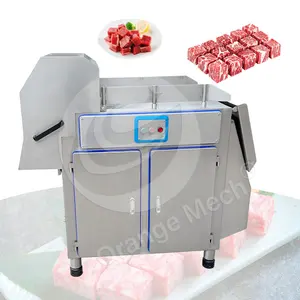 ORME Cutter cube automatique bon marché de poulet boeuf cru Dicer volaille porc frais congelé côtelette viande os