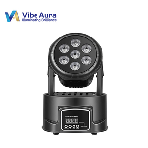 Foco móvil LED RGBW 4 en 1 de 7x8W, 60W, con 8 patrones y 8 colores, DMX512 para DJ, discoteca, bar, fiesta, boda, concierto, club - Product Image 1