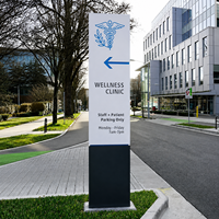 Panneau publicitaire autoportant pour centre commercial, signalétique directionnelle, panneau publicitaire en 3D