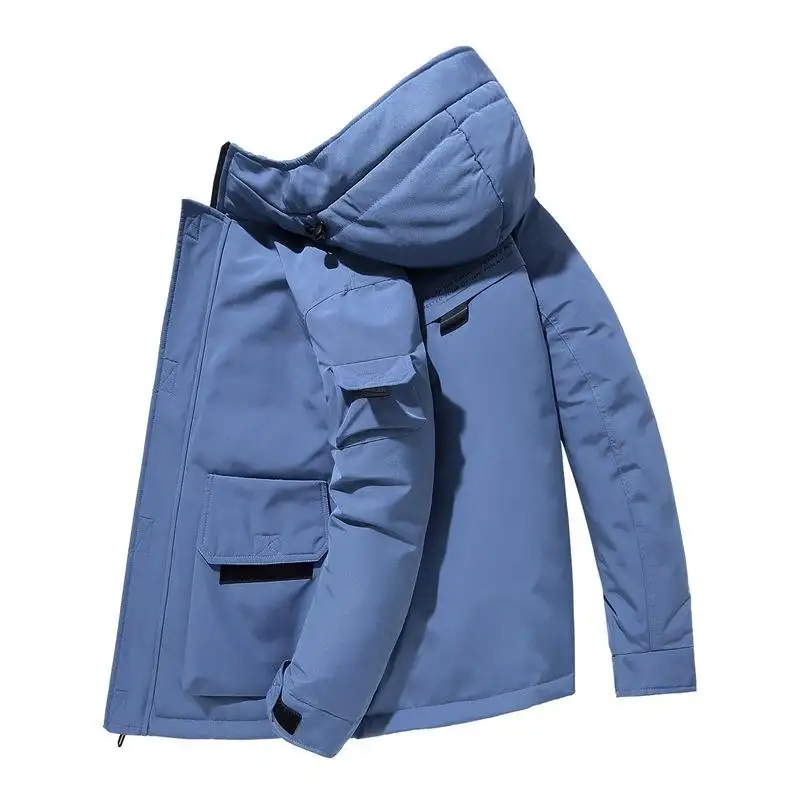 Winter Outdoor Aktivitäten Sportswear Vaned Mountain Langlebige wasserfeste warme Jacke Beste weiße Enten Daunen mantel zum Wandern