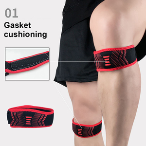 Attelle de Genou Ajustable en Éponge avec Sangle Rotulienne, Stabilisateur de Tendon Léger Antidérapant, Soulagement de la Douleur, à Ressort, Unisexe, pour l'Extérieur - Product Image 5