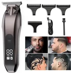 Professioneller wiederaufladbarer Herren-Barttrimmer Haarschneider wasserdichte elektrische scharfe Maschinenklinge zum Haarschneiden