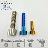 Malaxy Aerospace Titanium Hex Head Bolts High Strength Lightweight Durable Fastener Titanium Bolts