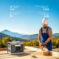Générateur d'énergie solaire portable Solarplay Q2501 2400W/2160Wh avec onduleur à onde sinusoïdale pure et remorque, station d'alimentation hors réseau pour le camping