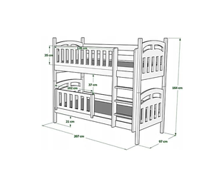 La Cama Doble <span class=keywords><strong>Infantil</strong></span> de Madera Está Equipada con 2 <span class=keywords><strong>Cajones</strong></span>, una <span class=keywords><strong>Escalera</strong></span> y un Barandilla de Seguridad Anticaídas - Product Image 4
