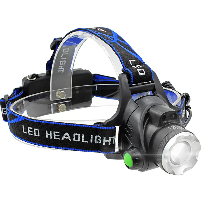 Outdoor LED Headlight frontale Bright chargeable Induction Zoom head torch light