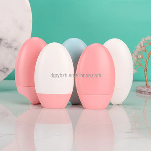 Emballage de bouteille de crème solaire ovale de conception crantée innovante vide de 50g pour la lotion de crème de crème de BB de fond de teint liquide de correcteur de main - Product Image 2