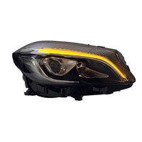 Ensemble de phares à lentille LED modifiés Plug-and-Play pour Mercedes Benz Classe A W176 13-18 Feux de jour multicolores