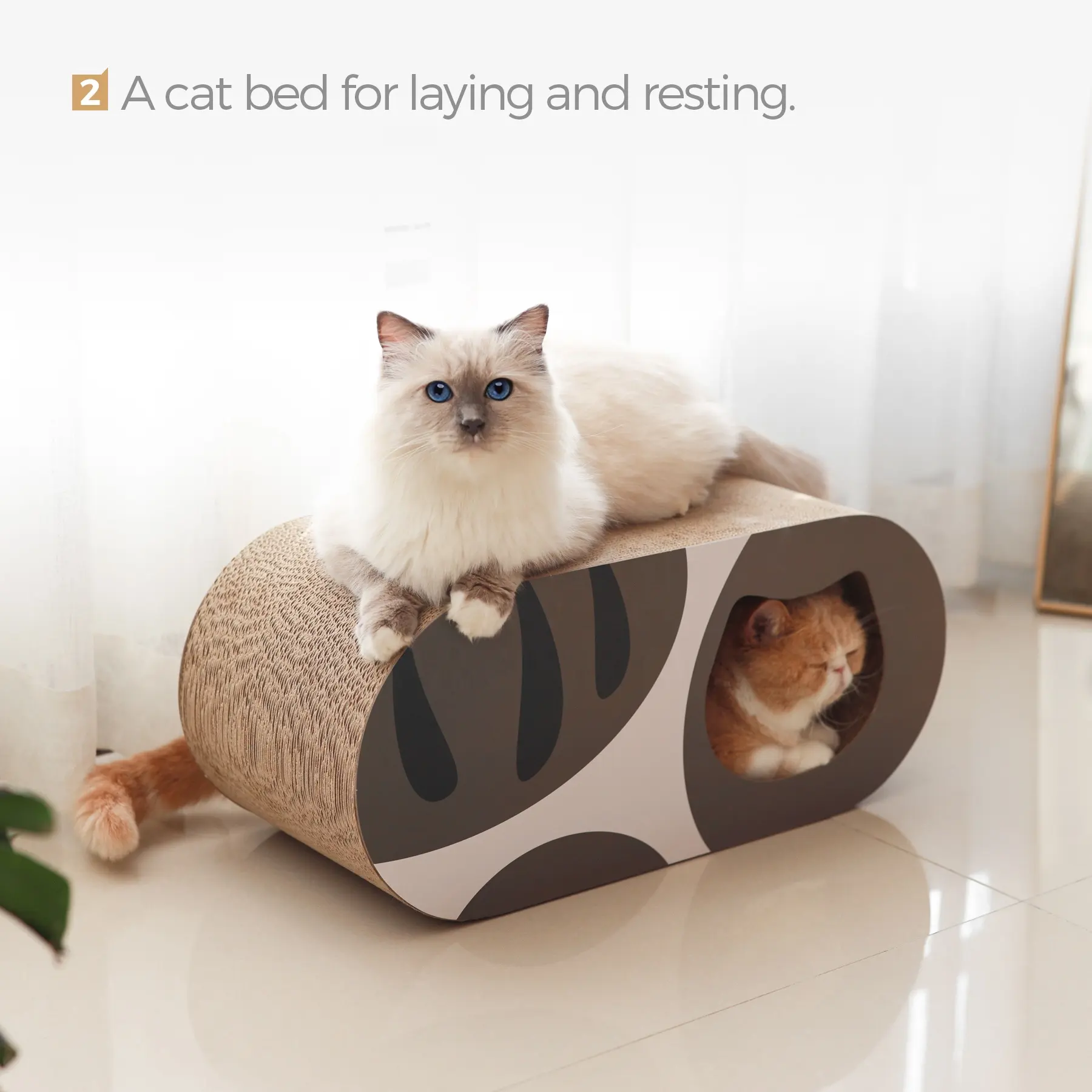 new environment-friendly clean hygienic portable animal cage cat toy cardboard cat scratch pad scratcher pet bed play house
