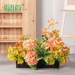 Arrangement floral artificiel Greenway, fleurs en soie, jardinière, décoration intérieure et extérieure, aménagement paysager, bac à plantes - Product Image 1