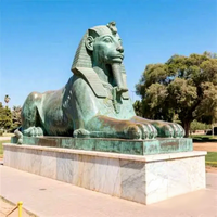 Statue de Sphinx en bronze égyptien sur mesure de grande taille pour l'extérieur