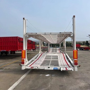 รถกึ่งพ่วงแบบ<span class=keywords><strong>3</strong></span>-8-รถลากโครงเหล็กทนทานพร้อมระบบไฮดรอลิกสำหรับรถพ่วงขนส่งยานพาหนะรถบรรทุก - Product Image 5