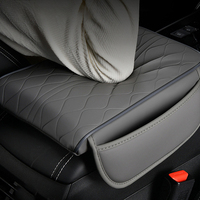 Coussin d'accoudoir de voiture en mousse à mémoire de forme, cuir Nappa ergonomique, coussin d'extension de hauteur, poche latérale antidérapante, pour BMW Toyota Honda