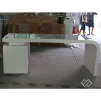 Table d'ordinateur de bureau de 15 cm, incurvée, style bohème
