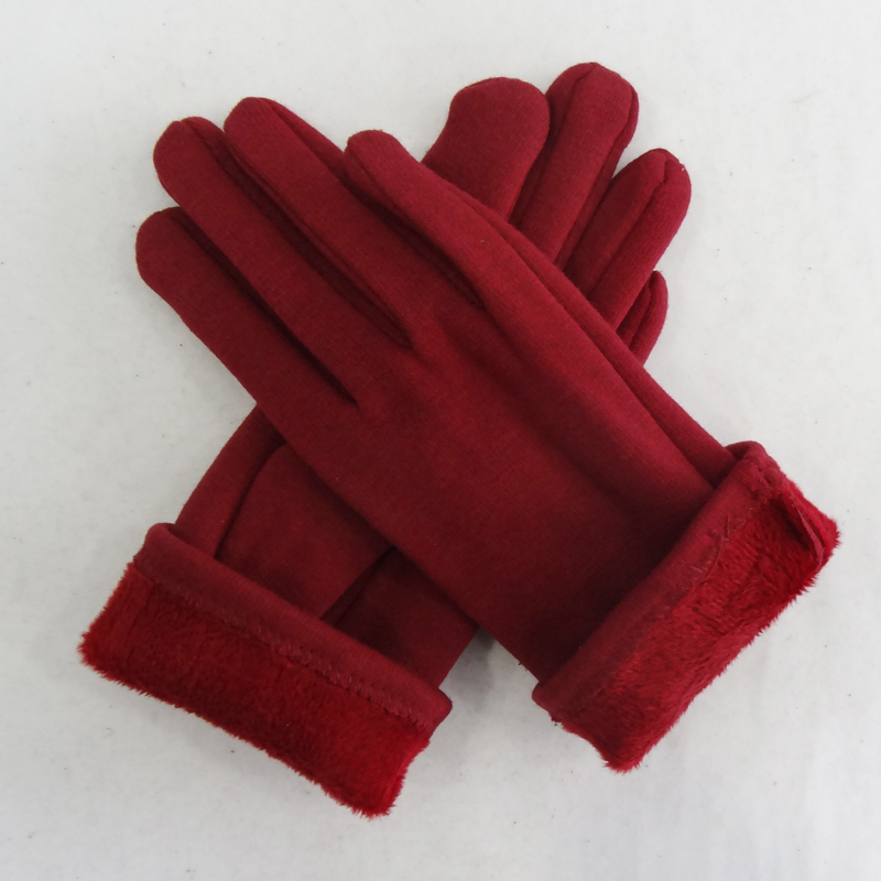 Nouveau design écran tactile micro velours avec les gants à tricoter