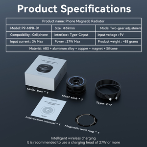 Accesorios para Celular TELESIN, Magnéticos con Carga Inalámbrica, Radiador para Teléfono Móvil - Product Image 6