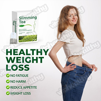 Vitahealthy OEM/ODM Thé minceur à base de plantes chinois de qualité supérieure, détoxifiant, minceur rapide, thé minceur naturel pur, brûleur de graisse, minceur