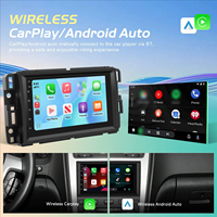 Écran de contrôle central avec navigation GPS Bluetooth, CarPlay sans fil, Android Auto, entrée caméra arrière AHD pour Chevrolet/GMC/Buick