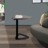 Meubles de salon au design moderne, table basse pneumatique réglable en hauteur avec table d'appoint convertible modulaire