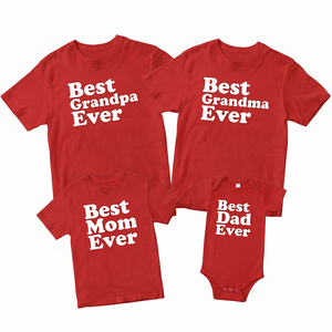 T-<span class=keywords><strong>shirt</strong></span> assorti pour la famille, imprimé « Meilleur <span class=keywords><strong>Papa</strong></span> <span class=keywords><strong>et</strong></span> Grand-père de Tous les Temps », col rond, ensemble body pour bébé, cadeau pour la fête des pères - Product Image 1