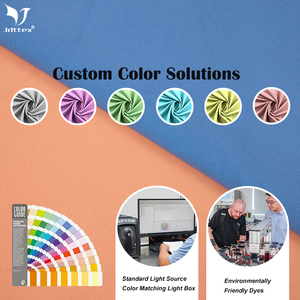 Vente en gros spandex tricoté doux 30 nylon 70 double face coupe libre tissu de yoga extensible doux pour le sport - Product Image 3