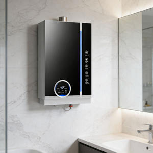 <span class=keywords><strong>Chauffe</strong></span>-<span class=keywords><strong>eau</strong></span> mural extérieur au <span class=keywords><strong>gaz</strong></span> naturel 24 kW en acier inoxydable à température constante pour usage domestique, faible coût d'entretien - Product Image 2