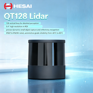 เฮไซ คิวที128 360 ° x105 °   เซ็นเซอร์ 3D LiDAR สำหรับโลจิสติกส์อัจฉริยะและระบบอัตโนมัติในคลังสินค้า - Product Image 1