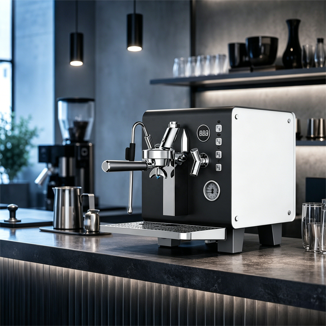E61 Group Head Commercial 1 Group Micro-computer Temperature Control Semi-Automatic Espresso Machine 9 Bar Pressure