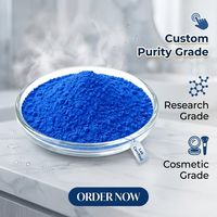 Poudre lyophilisée GHK-Cu de haute pureté (99%-99,9%) – Matière première cosmétique réparatrice au cuivre bleu du Guangdong pour les soins de la peau