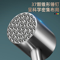 Maillet attendrisseur en acier inoxydable 304, marteau double face, outil de battage robuste pour steaks, morceaux de bœuf et de poulet