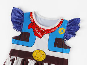 ชุดคอสตูมคาวเกิร์ลเด็ก ชุดเดรสลายวัว แรงบันดาลใจจากเจสซี่ในทอยสตอรี่ สำหรับเด็กผู้หญิง ชุดสำหรับงานปาร์ตี้ฮาโลวีน - Product Image 3