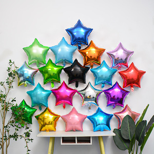 Globos de Helio en Forma de Estrella y Corazón de 18 Pulgadas en Dorado, Plateado, Azul y Rosa para Decoraciones de <span class=keywords><strong>Halloween</strong></span>, <span class=keywords><strong>Cumpleaños</strong></span> y Bodas - Product Image 2