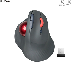 Jomaa Ergonomic Trackball chuột có thể sạc lại BT 2.4G không dây dọc rollerball chuột cho các cửa sổ Mac I.Pad - Product Image 6
