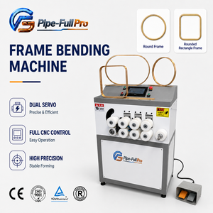 เครื่องดัดกรอบ CNC แบบเซอร์โวคู่ สำหรับดัดกรอบอะลูมิเนียม กระจก และกรอบรูป แบบโค้งงอเดี่ยว - Product Image 1