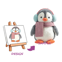 Porte-clés personnalisé en peluche singe avec doublure en nylon et maille longue, design brodé