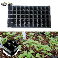 Barquettes de semis en PVC épaisses et réutilisables pour une transplantation facile, écologiques, noires, utilisables en toutes saisons