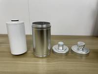 Filtre à eau de douche en alliage d'aluminium et charbon actif, noir et argent, 15 étapes, élimination du chlore, avec filetage BSP 1/2 pouce