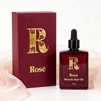 Flacon en verre carré plat rechargeable 30ml 50ml avec pipette pour huile d'aromathérapie, sérum facial, soin après tatouage, huile bronzante, boîte personnalisée