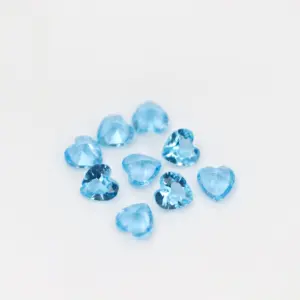 Toptan yüksek kalite kalp kesim gevşek nano taş mavi 27 # nano taş