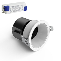 CRI>96RA 12W Encastré Led Downlight High Lumen Cob Spot Light Avec Lifud driver Bridgelux Chip