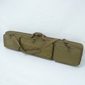 กระเป๋าใส่ปืนคู่แบบยุทธวิธีขนาด 56 นิ้ว พร้อมโลโก้และขนาดที่กำหนดเองได้  พร้อมแผ่น MOLLE แบบตัดด้วยเลเซอร์  กระเป๋าเก็บปืนคู่บุนวมไนลอน 1000D - Product Image 3