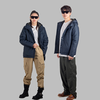 Veste Safari Unisexe Imperméable, Respirante et Coupe-Vent avec Fermeture Éclair, en Coton, Coupe Droite, pour Activités de Plein Air, Hiver, Alpinisme, Voyage et Ville