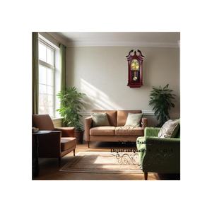 Horloge murale à pendule à piles - Horloge murale <span class=keywords><strong>grand</strong></span>-père suspendue avec pendule - Silencieuse, horloge à pendule en bois - Bois - Product Image 2