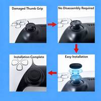 Capuchon de joystick antidérapant en TPE de haute qualité, pièce de rechange pour manette de jeu PS4/PS5, accessoires de capuchon de stick analogique résistant à l'usure