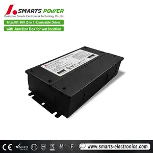 IP67 100-277V 0-10V Triac 5 Trong 1 Dimming 12V 25a 24V 12.5a 300 Wát Cung Cấp Điện