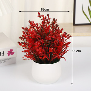Plantas Artificiales de Yiwu Datuo Florist, Material PP, 22 Pulgadas de Altura, Decoración Interior, Bonsái de Eucalipto - Product Image 2