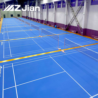 Premium Badminton-Boden PVC-Vinyl-Spielfeld Holzboden Synthetischer Sportboden Gummiteppich Innen Außen Langlebig BWF